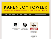 Tablet Screenshot of karenjoyfowler.com